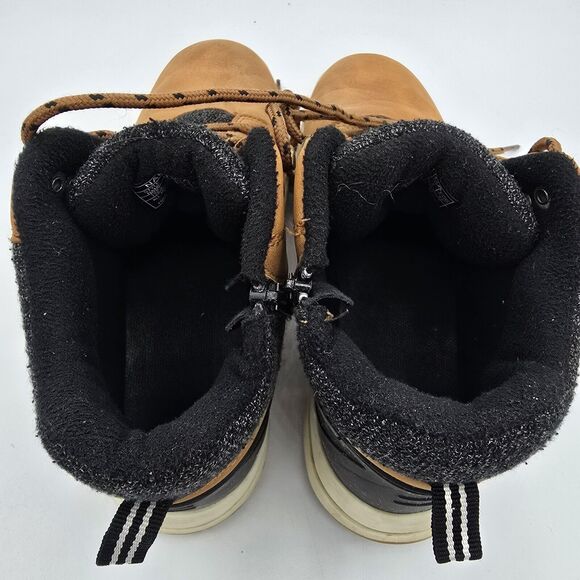 Nautica Logone Shoes Youth Sz 5 Brown White Lace Up High Top Sneakers - Picture 5 of 11